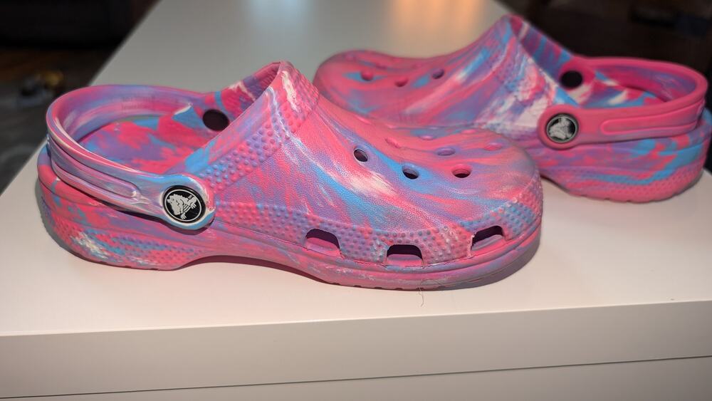 Crocs Pastel Tye Die Sunburst Kids 13